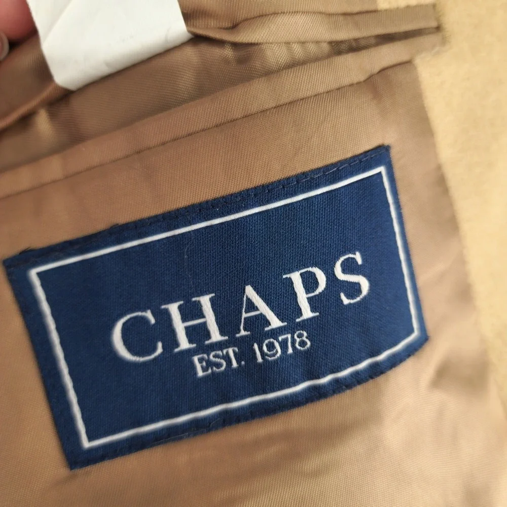 Chaps 48R | Tan‎ 100% Camel Hair Two Button Blazer Sport Coat Mens